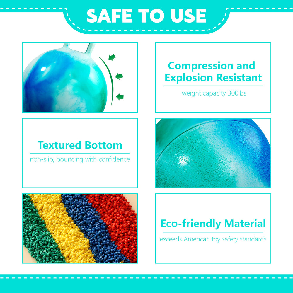 EVERICH TOY inflatable bouncing ball with durable construction for safe play
