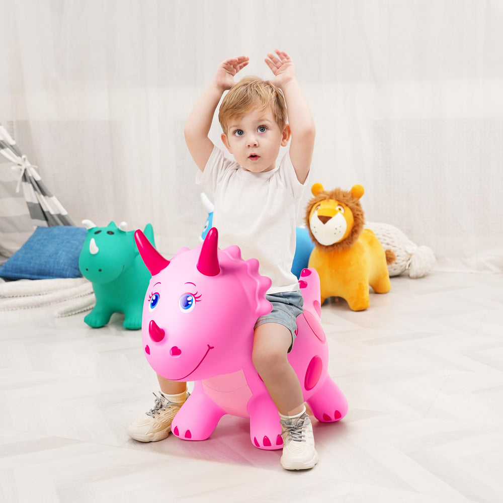 EVERICH TOY kid-friendly pretend play with a cute pink dinosaur