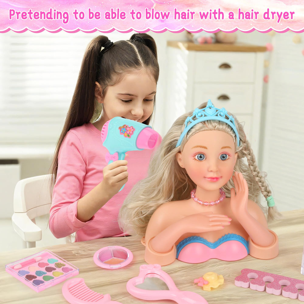 Everideals headband clips provide hairstyle creativity during pretend salon