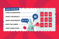 Evermade Proof! Math Game classroom use showing students solving quick problems.