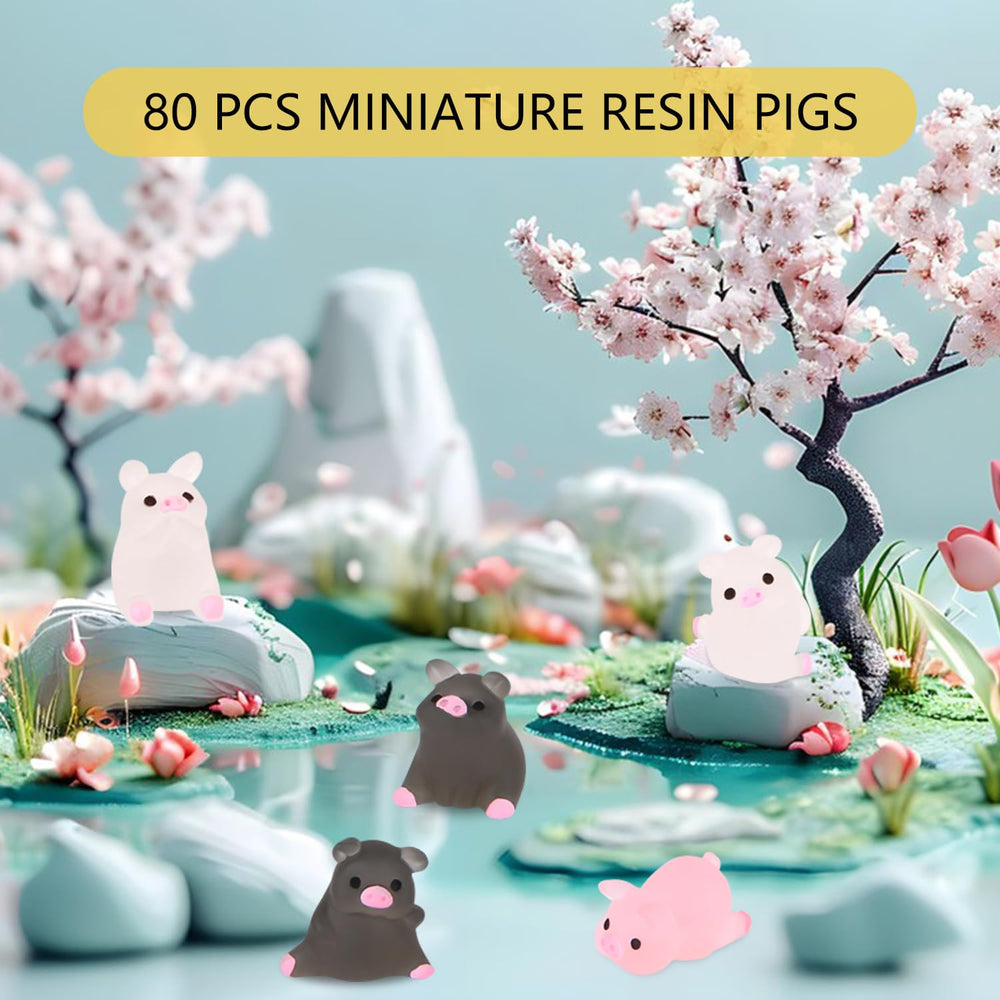 EverMarket luminous mini pigs glow after daylight for subtle night décor.