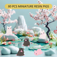 EverMarket luminous mini pigs glow after daylight for subtle night décor.