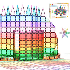 Everplay Castle Rocket tiles set showing colorful blocks with magnets fostering tactile exploration