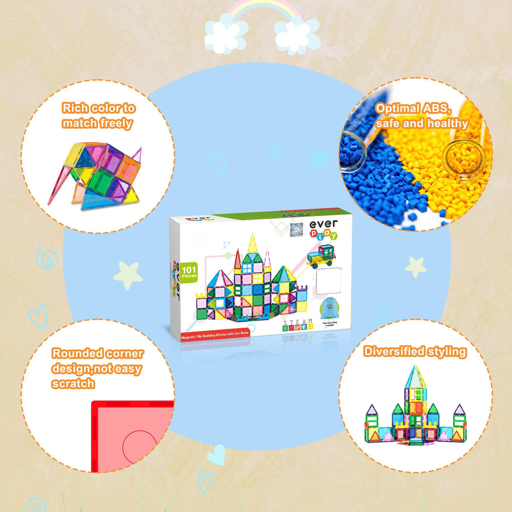 EverPlay magnets interlocking securely for sturdy creations