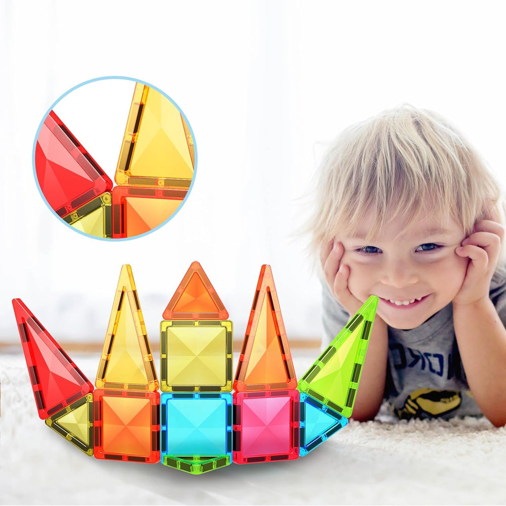 Everplay STEM learning geometry with colorful diamond tiles.