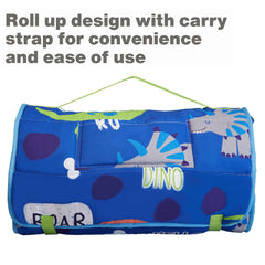 EVERYDAY KIDS Roarin' Dinos mat size 20x50 inches suits preschool naps.