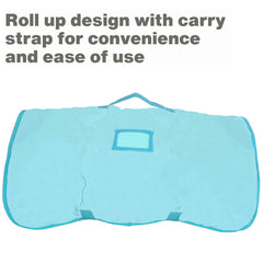 Everyday Kids Nap Mat feature shows blanket portion and mermaid design for cozy rest.