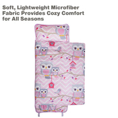 Removable pillow included for customizable comfort during quiet time