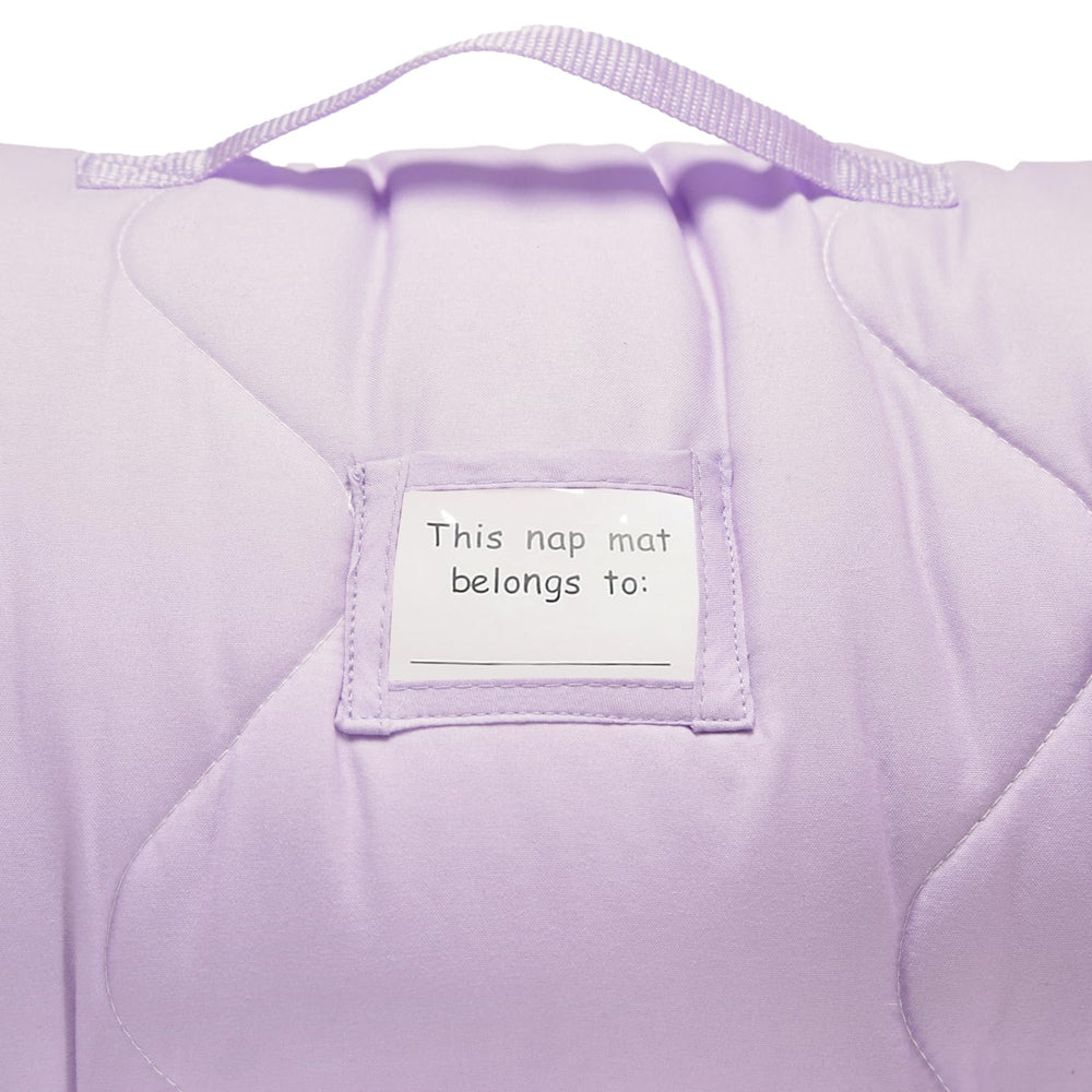 Everyday Kids nap mat with removable pillow supports longer use.