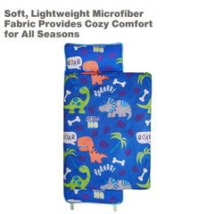 EVERYDAY KIDS nap mat removable pillow lets you customize comfort on the go.