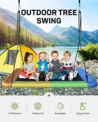 Everyfun spacious design fits children and adults for family relaxation outdoors.