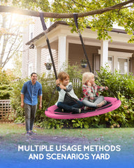 Everyfun waterproof, UV-resistant swing for year-round backyard fun