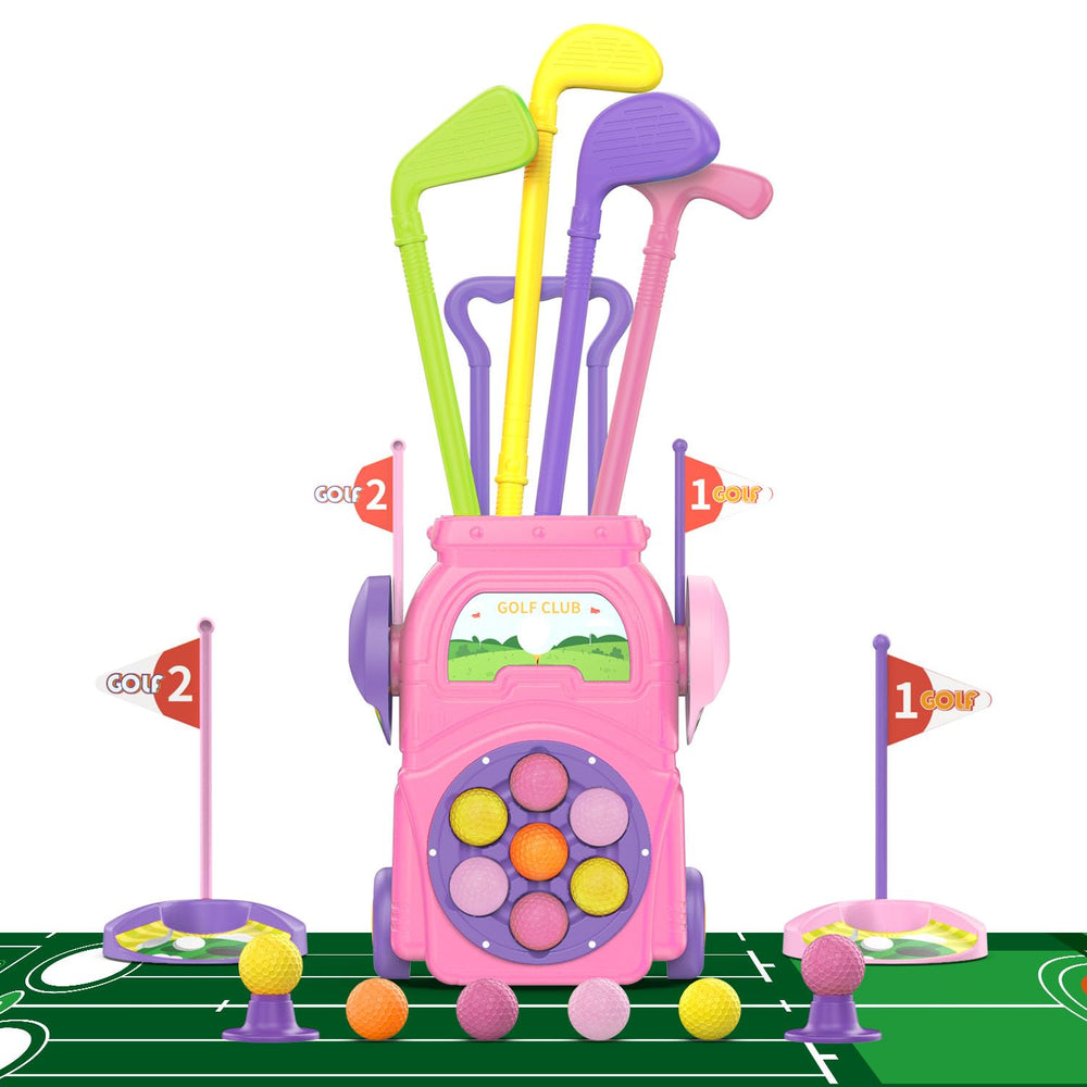 EveStone Kids Golf Cart with smooth wheels for easy indoor and outdoor play.