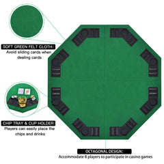 EVIEUN soft felt top offers comfortable card handling and smooth play.
