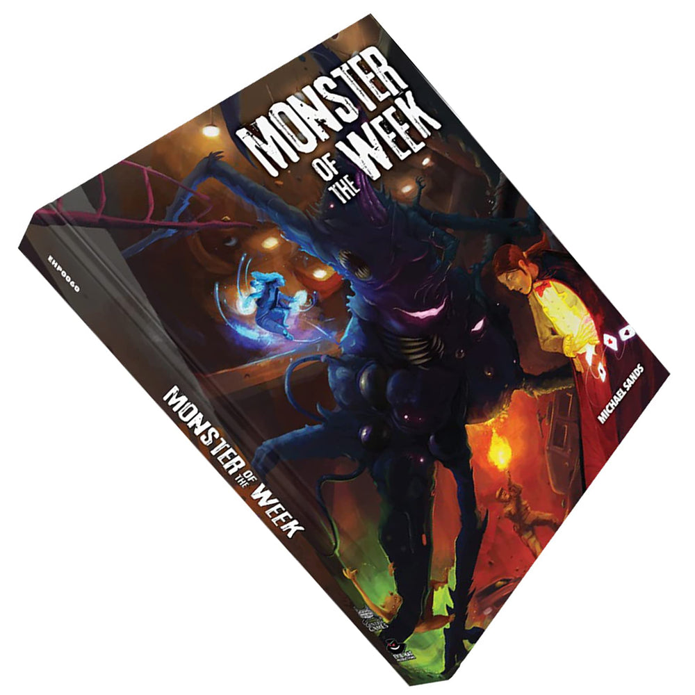 Evil Hat Productions Monster of the Week hardcover playbooks Snoop and Spooktacular options showcased.