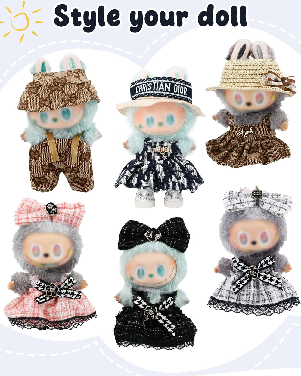 Evowatt gift-ready Labubu set: a charming present for doll lovers.