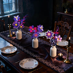 EWED Gothic Flowers Bouquet Building Set dramatic color contrasts for gothic elegance