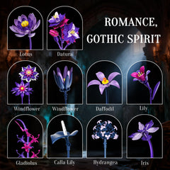 EWED Gothic Flowers Bouquet Building Set gift-pack ideal for holidays and celebrations