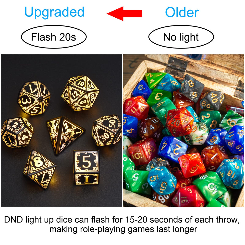 EXCECAR D10 light-up dice boost readability in fast battles