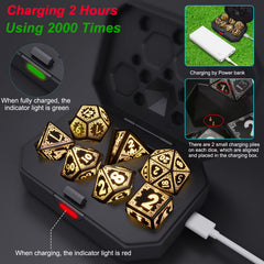 EXCECAR D8 light-up dice glow for dramatic party games
