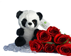Exceptional Home panda bear stuffed toy ready for playtime adventures and soft hugs.