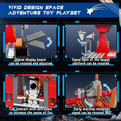 EXCOUP Space Exploration Shuttle rocket doors allow authentic opening access.