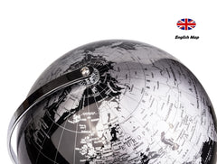 Exerz globe on stainless steel stand provides stable display