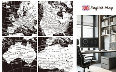 Exerz world globe shows political boundaries for quick reference