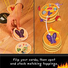 Exploding Kittens Anarchy Pancakes one-topping cards spark simple, speedy gameplay.