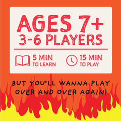 Exploding Kittens Anarchy Pancakes players 2-6 enjoy social, energetic gatherings.