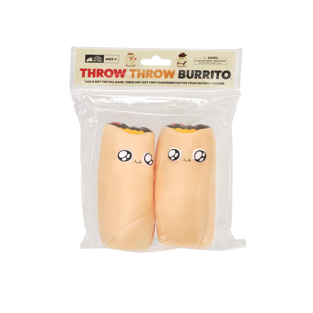 Exploding Kittens double burrito replacement pack keeps Throw Throw Burrito moving with extra burritos.