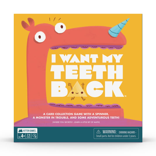 Exploding Kittens I Want My Teeth Back spinner for quick, engaging game rounds.