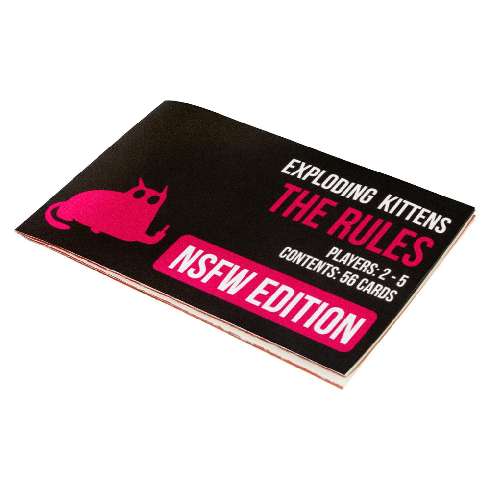 Exploding Kittens NSFW Edition gameplay on a table with friends, perfect for social gaming.