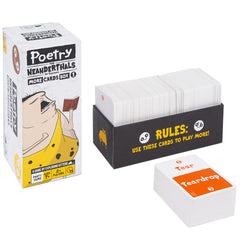 Exploding Kittens Poetry for Neanderthals expansion instruction manual guides quick setup.