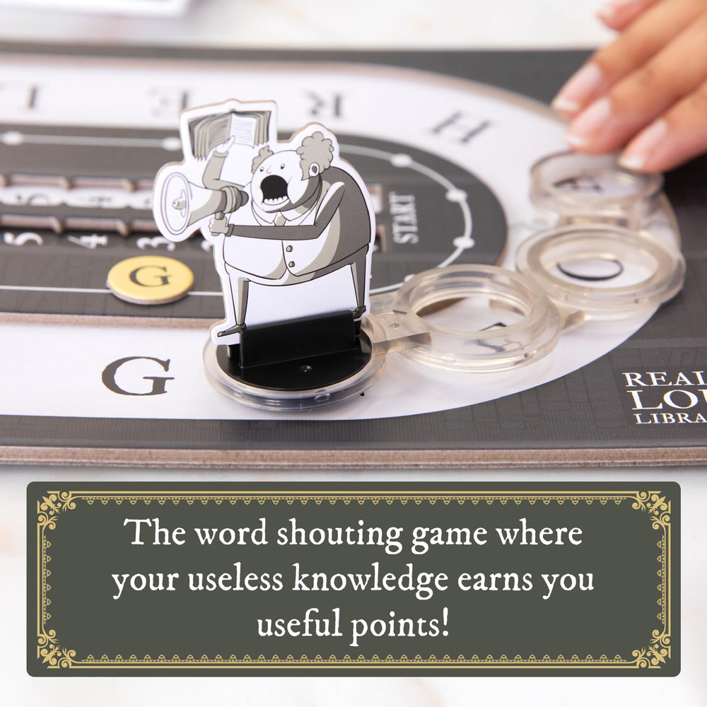 Exploding Kittens Really Loud Librarians letter tiles fuel rapid word shout-outs.