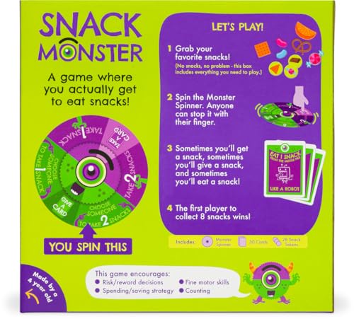 Exploding Kittens Snack Monster tokens ready to trade, adding tactile play elements.