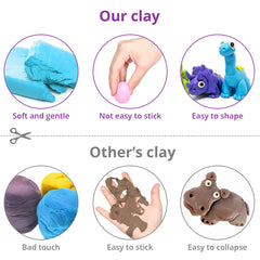 Young crafter uses Exptolii clay to build animals