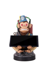 Exquisite Gaming Monkeybomb Cable Guy with PS5 DualSense controller keeps setup neat.