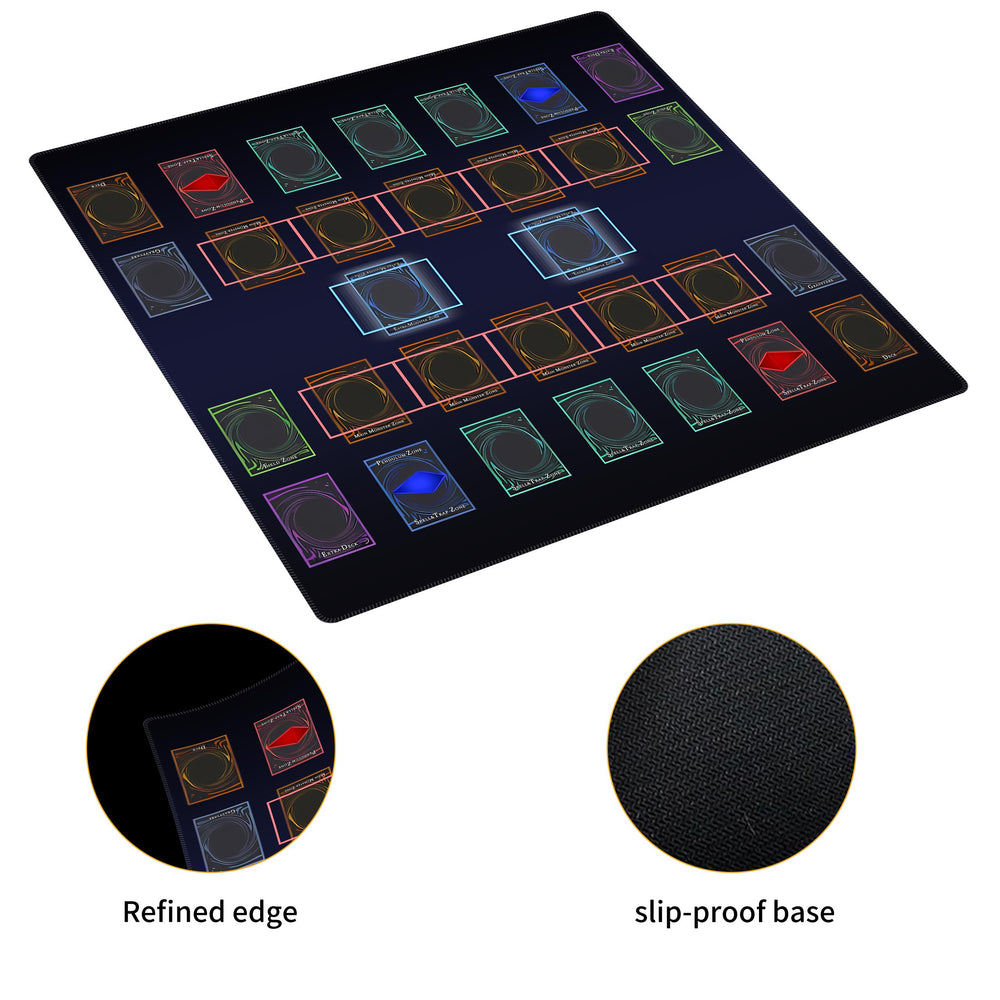 Extalas playmat shows Master Rule Duel Field Zones for organized battles