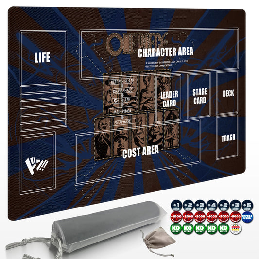Extalas One Piece Playmat with non-slip surface for steady solo gameplay