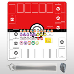 Extalas playmat 2-player layout for clean setup and quicker battles