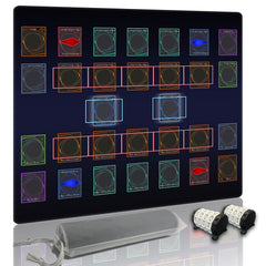 Extalas stitched Yugioh playmat front view showcases durability and clean edge finishing