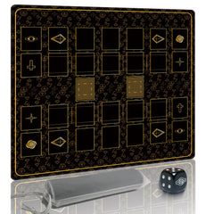 Extalas stitched Yugioh playmat showing solo play layout with Master Rule zones