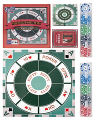 Extguds Michigan Rummy Deluxe felt game mat laid flat for easy setup and family play.