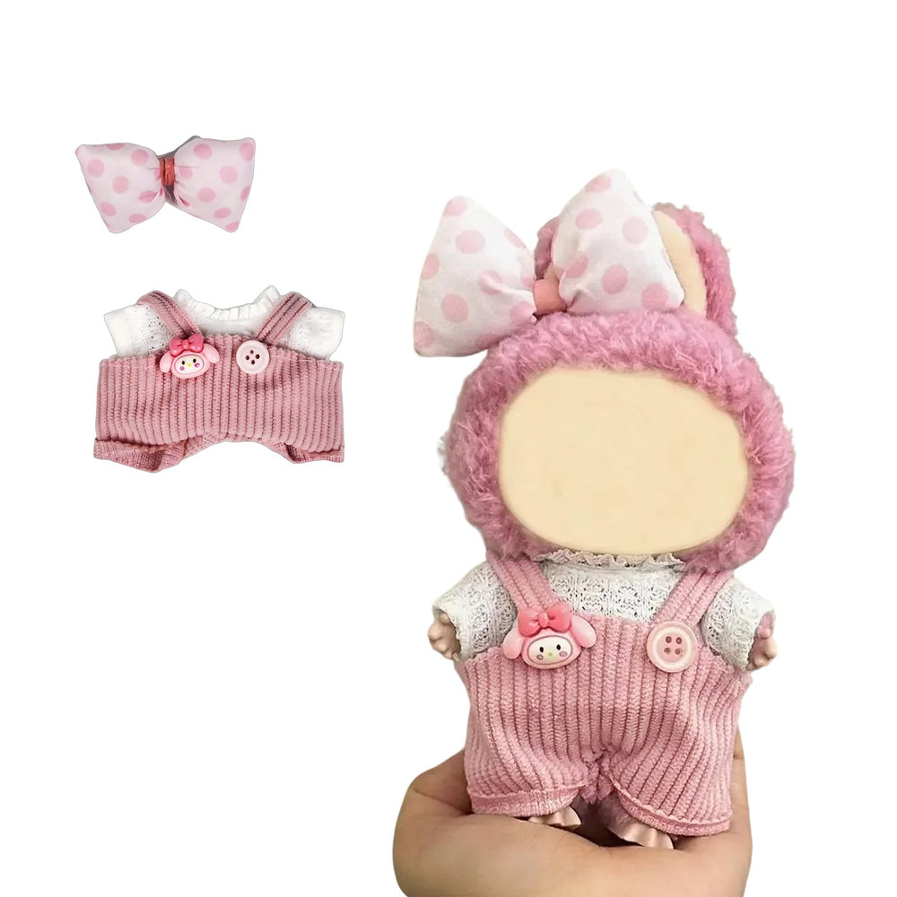 Eyancotoi 17cm doll top for quick, easy outfit changes.