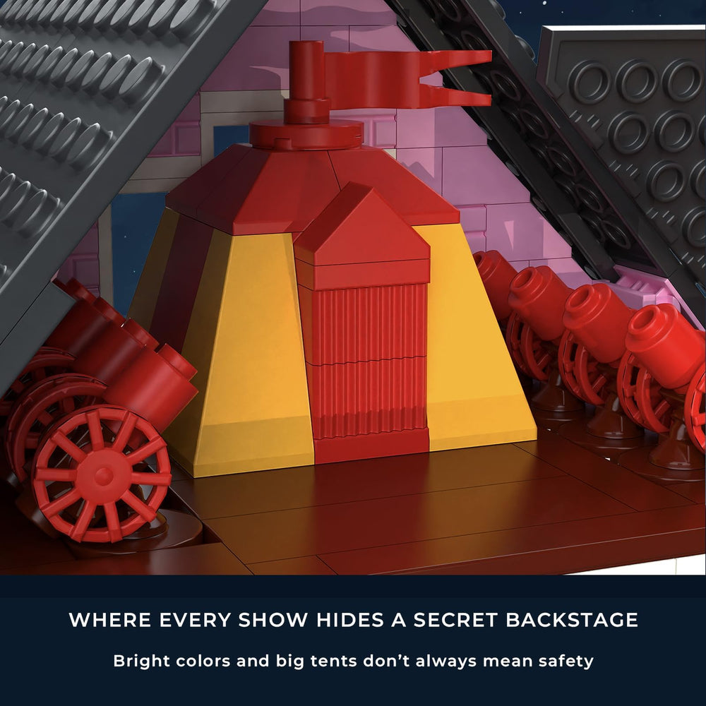 EYICA Pink Palace House interior staircases enhance layered diorama storytelling.