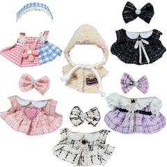 Ezcora 6-pack outfits for 17cm doll, ready for play and display.