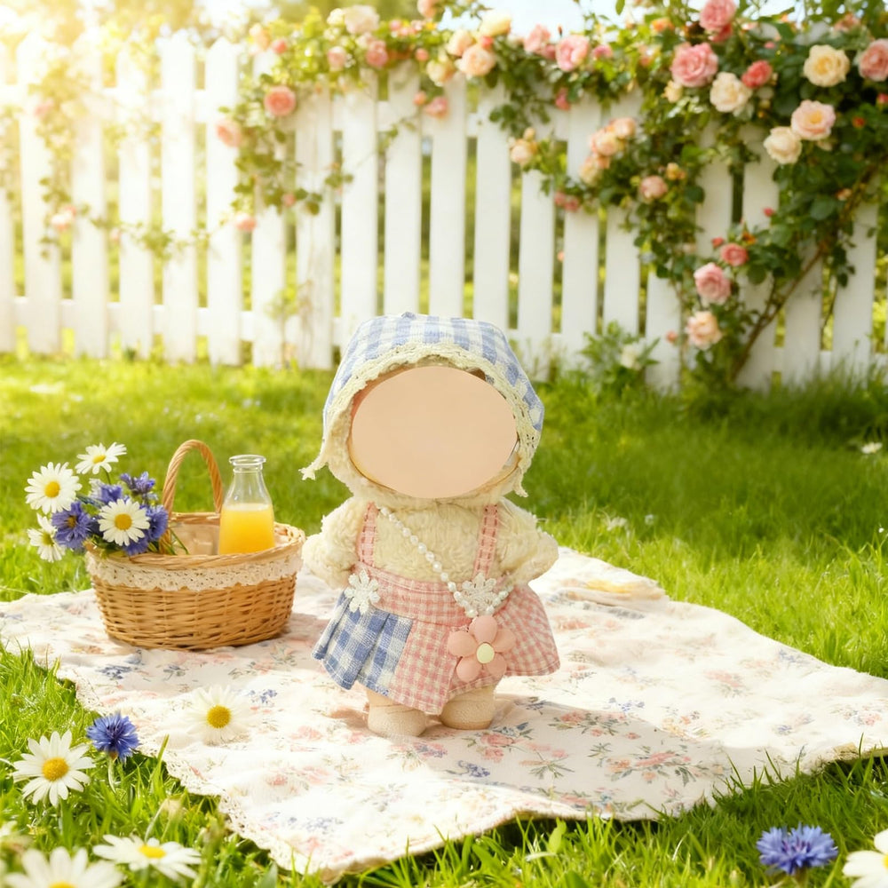 Ezcora overall and pants set enhances doll wardrobe with durability.