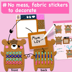 EZCRA mess-free craft kit for kids with clear, tidy crafting setup