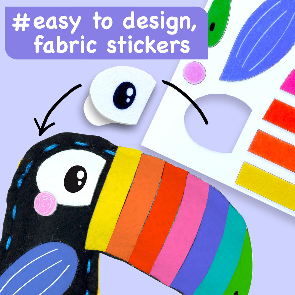 EZCRA four animal projects with decorative stickers for kids.